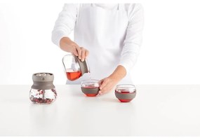 Világosbarna üveg teáskanna szűrővel 500 ml – Lékué