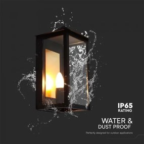 Kültéri fali lámpa 1xE14/30W/230V IP65