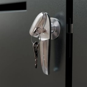 Fém szeméttároló fedél 66 × 119 × 80 cm