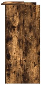 recepciós pult füstös tölgy 100x50x103,5 cm szerelt fa