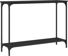 vidaXL fekete szerelt fa tálalóasztal 101x30,5x75 cm
