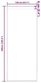 Függönyök 2 pcs Fényes narancssárga 260x140cm Poliészter