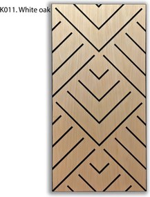 Freja V mintás akusztikus falipanel 120x60x0,9cm - világos tölgy - világos tölgy