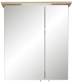 Zöld függő fürdőszoba szekrény tükörrel 60x72 cm Set 963 - Pelipal