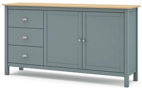 Szürkészöld borovi fenyő komód 150x80x40 cm Misti – Marckeric
