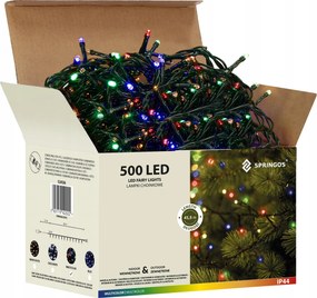 Karácsonyfa Fények 500LED Kültéri Lámpák Többszínű Karácsonyi 41,5m