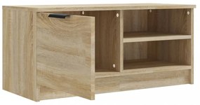 2 db sonoma-tölgy színű szerelt fa TV-szekrény 80x35x36,5 cm
