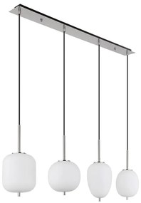 Globo 15345-4NO - Csillár zsinóron BLACKY I 4xE14/40W/230V