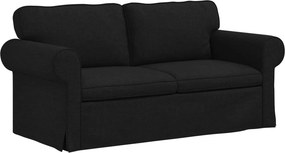 vidaXL Kanapé Fekete 215 x 82 x 80 cm szövet