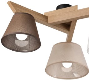 Brilagi - LED  Felületre szerelhető csillár  ANTHONY 3xE14/40W/230V tölgy