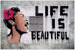 Poszterek 120x80 Life is Beautiful Banksy