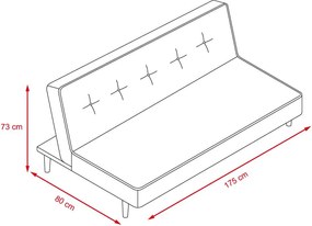 Catini LEVITA Kanapéágy - szürke