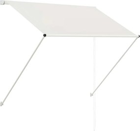 vidaXL feltekerhető krémszínű napellenző 150 x 150 cm