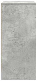 betonszürke szerelt fa cipőszekrény 29,5x34x76 cm