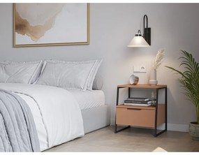 Téglavörös éjjeliszekrény Velia – Marckeric