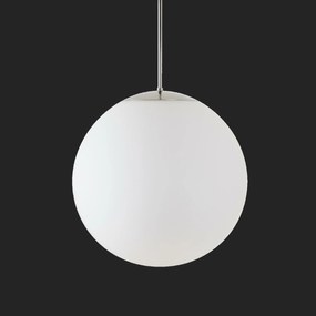 Osmont 62081 Adria P4 Hp függesztett üveglámpa rozsdamentes acél polírozott fehér IP4