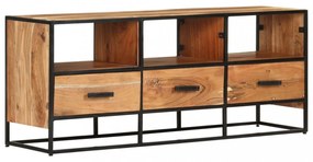 tömör akácfa TV-szekrény 110 x 30 x 45 cm
