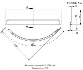 Wivea 135 sarokkád előlap