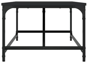 Fekete szerelt fa dohányzóasztal 100 x 50 x 35 cm