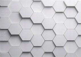 Gyerek Fotótapéta Hexagonok 3D Gaming Szürke Gyerek Tapéta 400x280