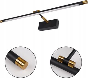 Gemino Led fali lámpa 12W 4000K semleges IP20 fekete-arany hosszú