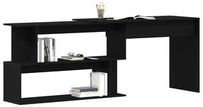 Asztal Fekete Tölgy 200x50x76 cm Mérnöki Fa