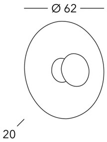 Kolarz 0415.61XL.3.Ch - Fali lámpa LUNA 1xE27/100W/230V 24K arany