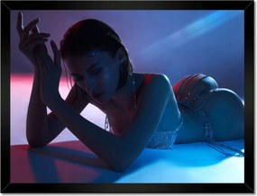 Poszterek keretben 40x30 Lány gyémántokkal