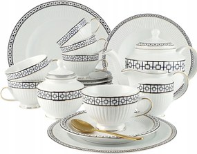 Patra porcelán ebéd tea 6 személyes/ 33 db|Bogucice