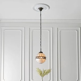 Endon 67044 - Tiffany FARGO láncos csillár 1xE14/40W/230V átm. 25,5 cm
