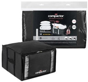 XXL Black Edition 3D Medium fekete ruhatároló doboz, 125 l - Compactor