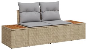 Kerti Kanapé Szett 7 darabos Bézs Rattan Kerti Kanapé Szett
