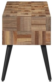 tömör újrahasznosított tíkfa pad 110 x 35 x 45 cm