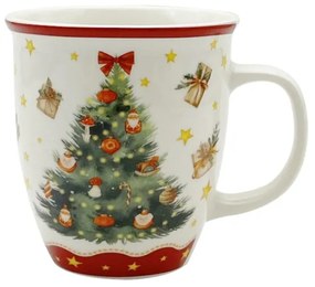 Karácsonyi fenyőfás porcelán bögre 650 ml díszdobozban Christmas Tree 3