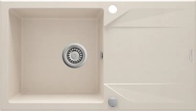 Evora gránit mosogató_beige_1 medence+csepegtető