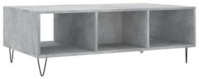 betonszürke szerelt fa dohányzóasztal 104 x 60 x 35 cm