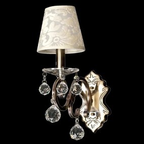 Mintás fali lámpa esküvői termekbe glamour kristály stílus