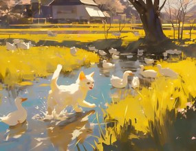 Poszter 65x50cm Nap a vidéken