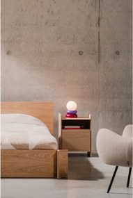 Natúr színű éjjeliszekrény tölgyfa dekorral Toopt – noo.ma