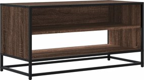 vidaXL barna tölgy színű szerelt fa és fém TV-szekrény 91x40x46 cm