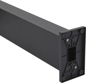Kültéri lámpa fekete 65 cm LED-del IP64-es védettséggel, halvány fénnyel és napelemmel - Charlene