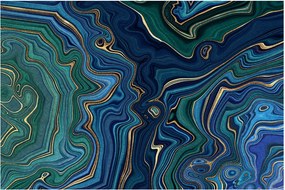 Kép - zöld-kék márvány (90x60 cm)