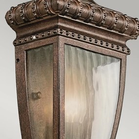 ELSTEAD KL-VENETIAN7-S VENETIAN RAIN Klasszikus Kültéri Fali Lámpa Barna, Átlátszó E14 IP44