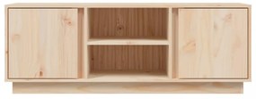 tömör fenyőfa TV-szekrény 110 x 35 x 40,5 cm