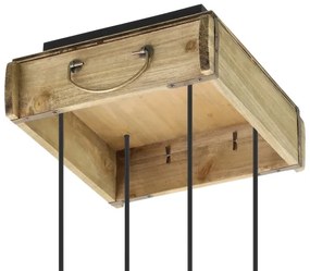 Eglo 43591 - Csillár zsinóron WOOTTON 4xE27/40W/230V