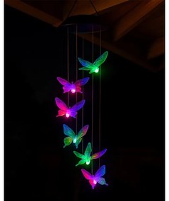 LED RGB napelemes lámpa 6xLED/1,2V 300 mAh IP44 pillangó