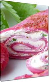 Vászonkép 70x100 Málnás sütemény desszerthez