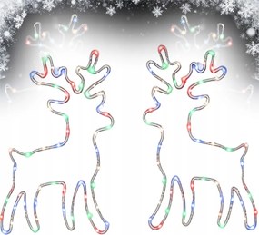 LED-es fényfüzér 32,5 cm – többszínű, karácsonyi dekoráció 2 db