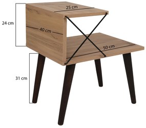Éjjeliszekrény Cross - Pine