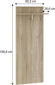 Akasztó előszobába, sonoma, MARIO NEW TYP D-6